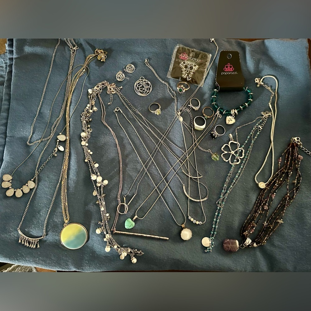 Jewelry Lot - Costume Necklaces, Rings and others.
